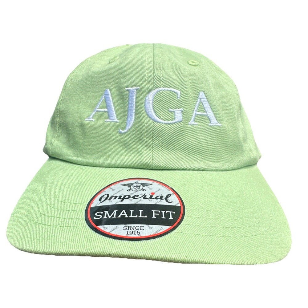 Imperial AJGA Golf Hat Small Fit Green Adjustable Embroidered Baseball Cap